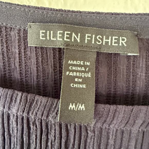 Eileen Fisher Rib Tunic Top Silk size M - Picture 2 of 7